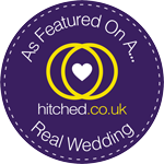 As featured on a hitched.co.uk real wedding